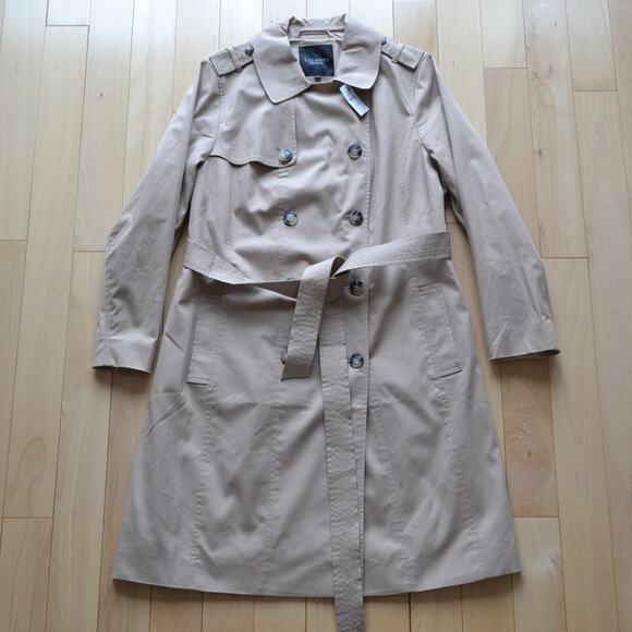 NWT Talbots Trench Coat Classic Tan Size 1XP - Picture 1 of 7